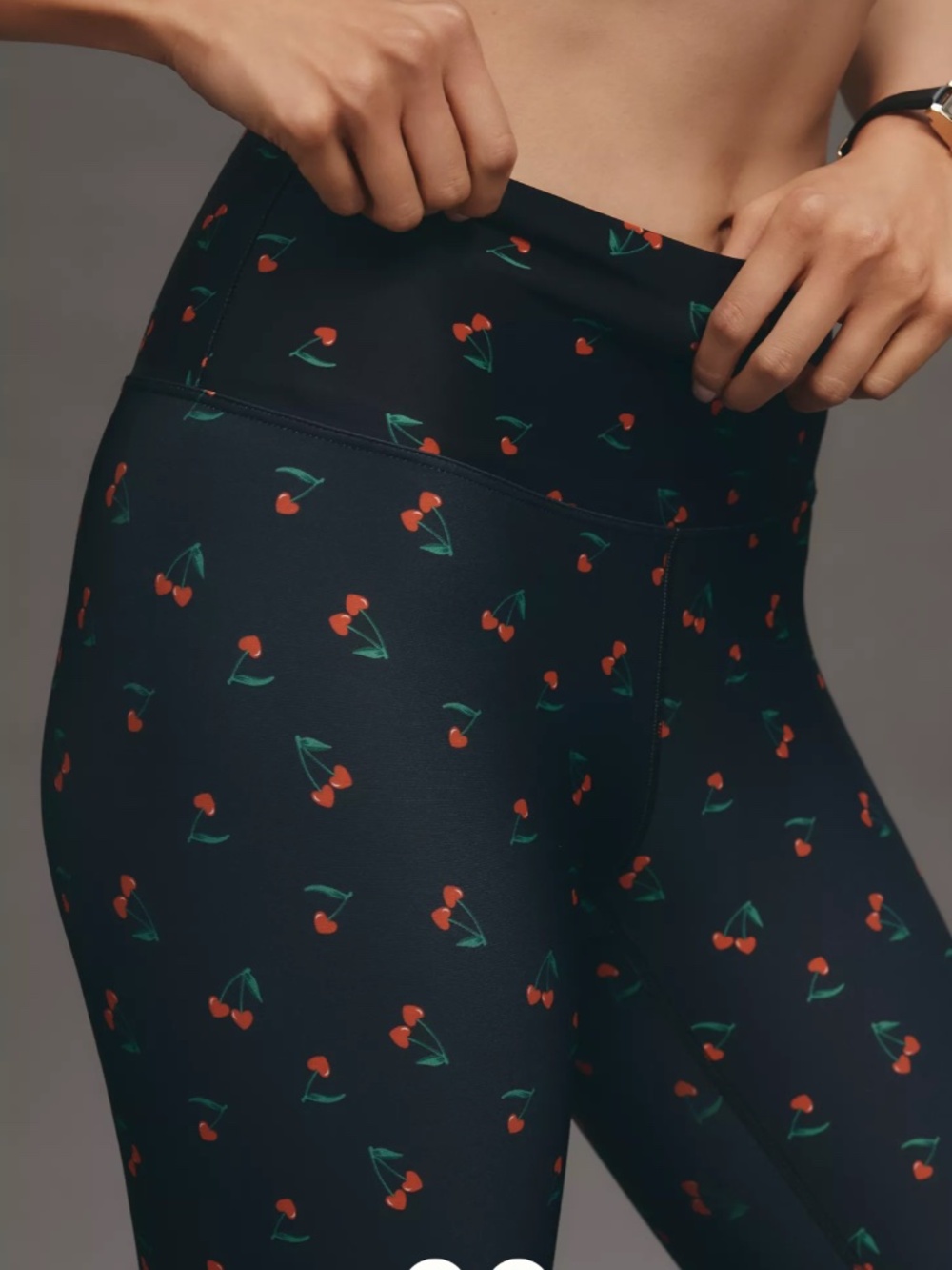 Beach Riot Piper High Rise Leggings in Cherry Heart Print (NWT)